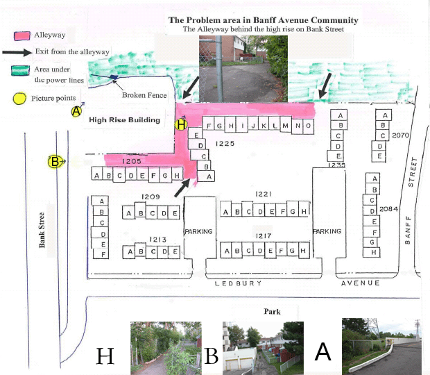 locations of concern in banff community