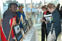 Youth displaying their work