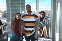 Youth worker with youth council members